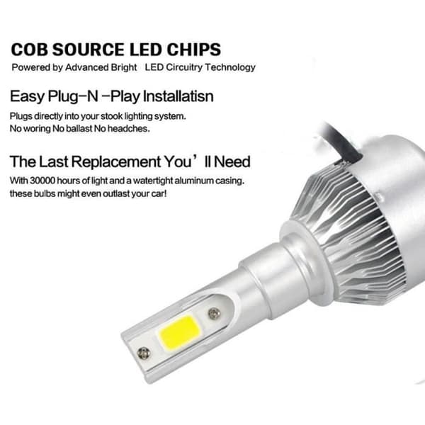 110W 26000LM H7 CREE LED Bilfrontlyspære Kit, Hvit 6000K