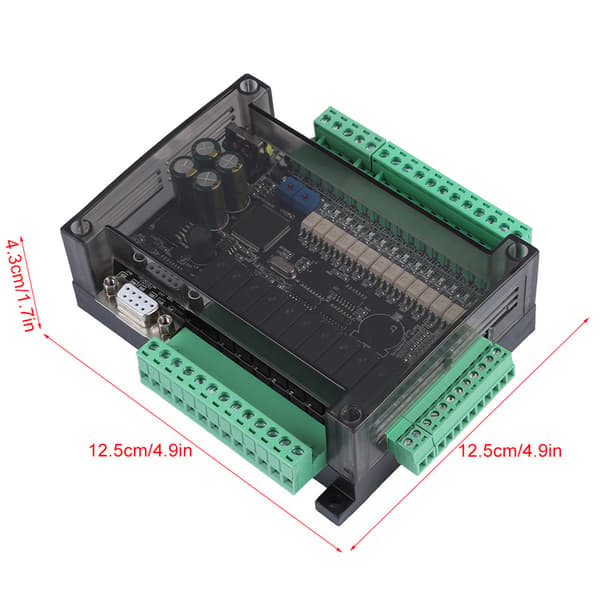 FX3U-24MR industriellt styrkort PLC programmerbar logikkontroller reläutgång - 1 st
