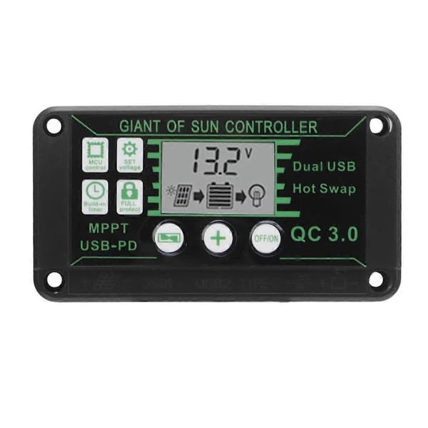 600W solpanelpakke med 100A ladecontroller, solopladning, kompatibel med udendørs autocamper, camping, bådtrailersystem