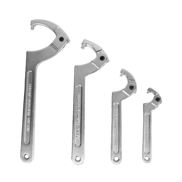 4-position Adjustable Spanner Wrench, Chrome Finish, Strong Durable Alloy Steel, Universal for Collar Bearings