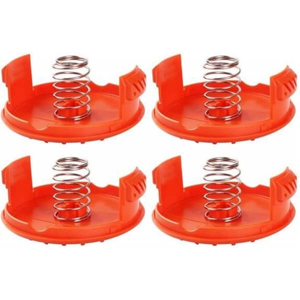 Tilbehør - BLACK + DECKER - RC-100-P - 4 stk. spolehætter - 4 stk. fjedre - Linjebeskyttelse