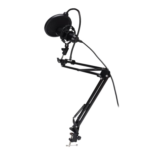 Professional USB Microphone with Stand for Gaming, Broadcasting, and Podcast Recording
