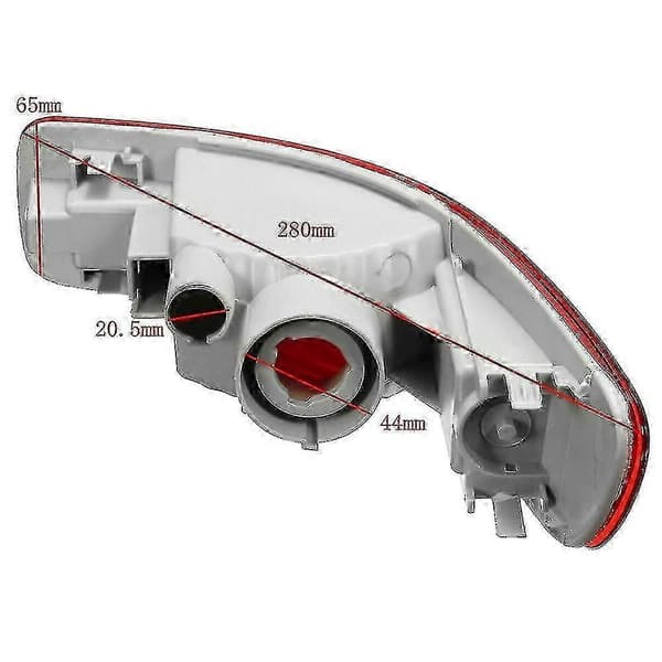 Mitsubishi Outlander 2007 - 2012 Venstre Side Bil Bakre Støtfanger Lys