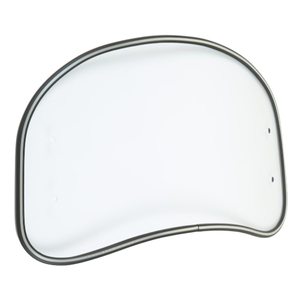 Universal Fit Motorcycle Oval Clear Windshield Wind Deflector Spoiler Shield Transparent
