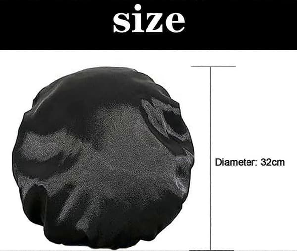 Nat Hårhætte til Kvinder Langt Hår Krøllet Hår (Sort) Silke Nat Hårbonnet Satin Nat Hætte PCS Satin Nat Hårbonnet