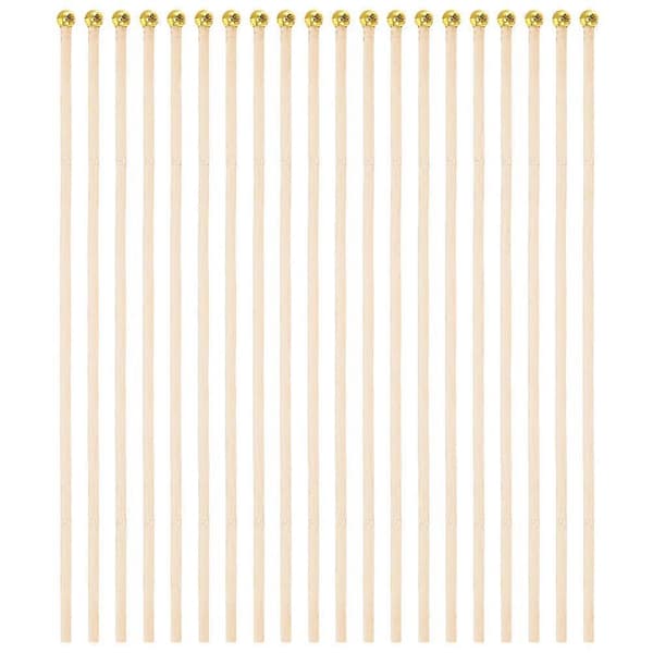 Flaggstang i tre for dekor, flerfarget, stabil og solid, flaggstenger for flagg, 50 stk Multi 60.00X0.80X0.80CM