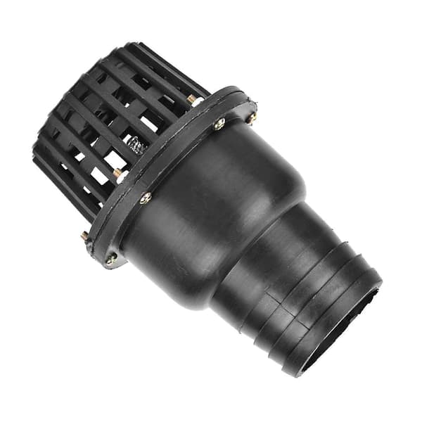 Backventil Vattenpump Fotventil PVC Lågtryck Platt Backventil för Vätskepump Svart (3\")