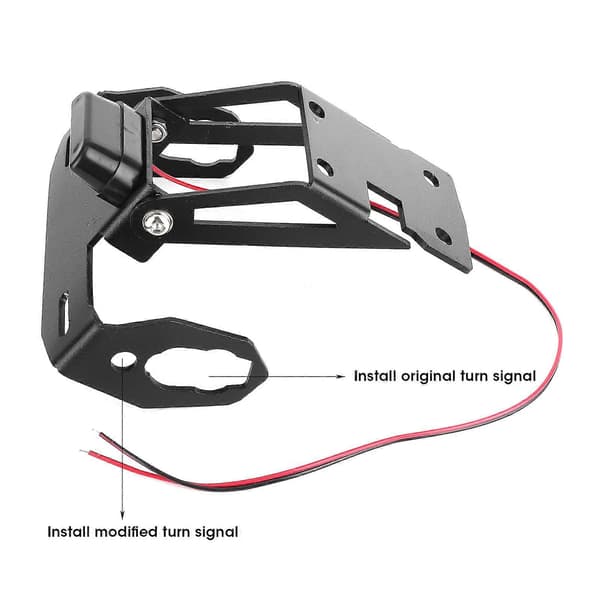 Nummerpladeholder Fender Eliminator LED-lys Passer til Kawasaki Z 650/Ninja 650 2017-2018