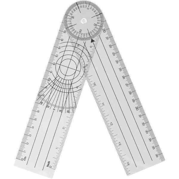 Goniometer - 2 stk. - PVC - 360° - Multifunktionel