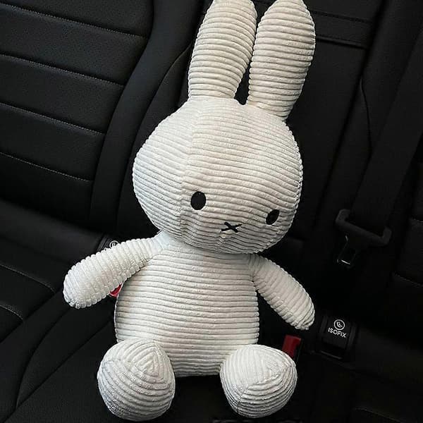 Miffy Fløjlsbamse - 25/35cm Hvid