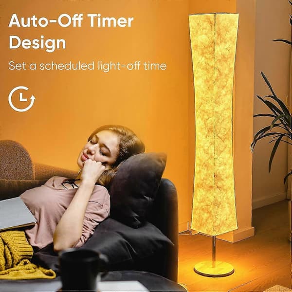 2025 Soft Light Gulvlampe, 152 cm Simpelt Design Moderne 3 Farve Belysning LED lampe