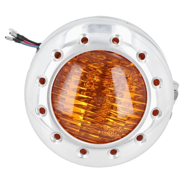 DC12V Retro Motorcycle Headlight 4200K High/Low Beam Front Lamp High Brightness Universal Electroplate