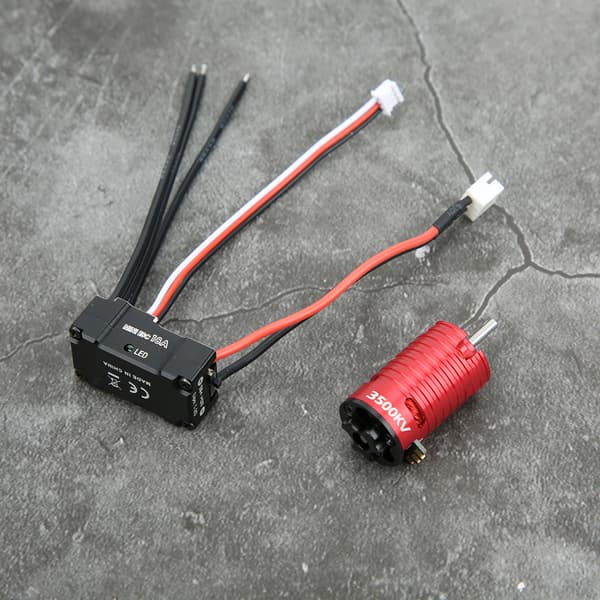 1410 Brushless Motor 18A Black ESC RC Spare Part Accessory Red 3500KV