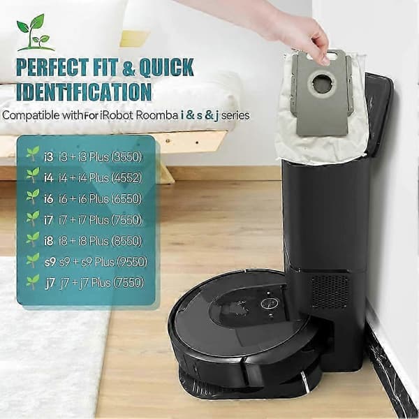 Pölypussi iRobot Roomba E7 J7 I & J -sarjan imureille 12PCS As Shown