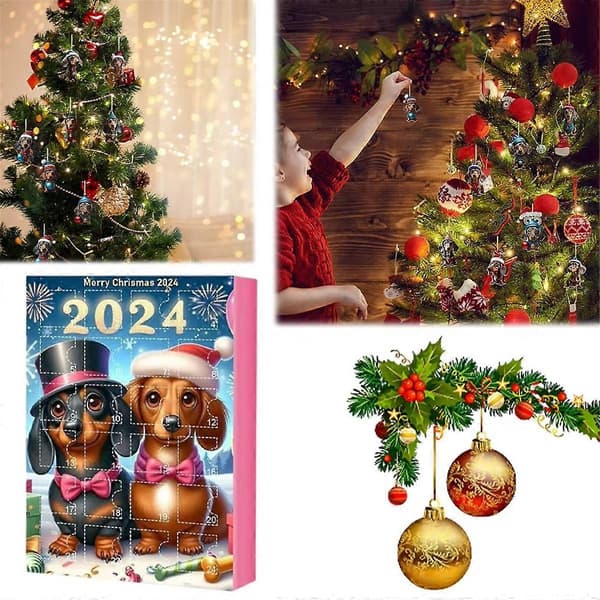 2024 Gravhund Julekalender 24 Dages Jule Samlerobjekt As Shown