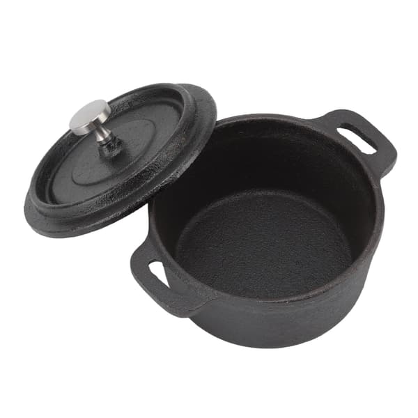Traditional Double Dutch Oven Thickened Cast Iron Pot 20CM Diameter