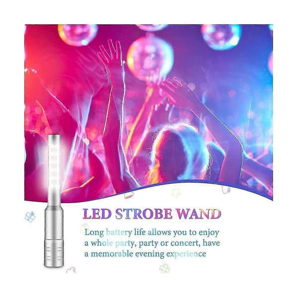 4 kpl LED-strobovalot pullolle, ladattavat samppanjapullon tarjoiluvalot