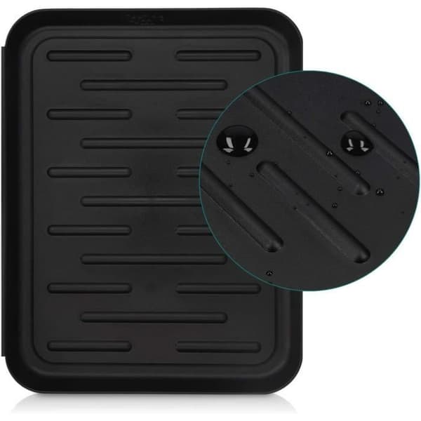 Skobakke - Ikke specificeret - 3 stk. - Sort plast - Mål 35x27x2,5 cm - Multifunktionel