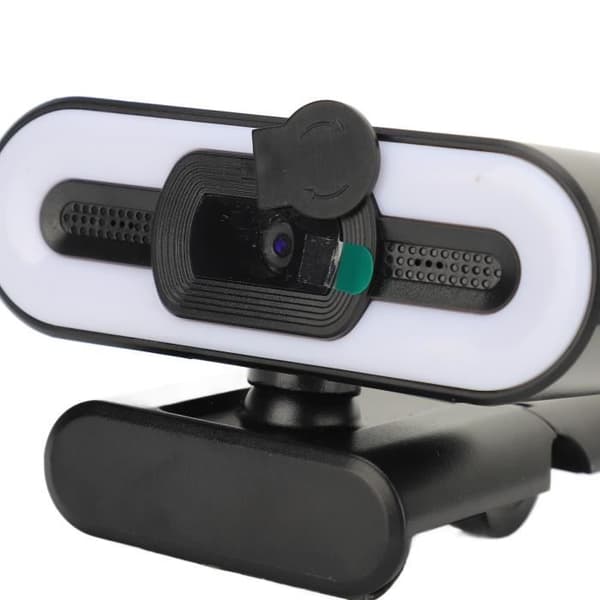 4K USB Webcam med indbygget mikrofon, super skarpt fyldlys, USB-kamera til PC/computer (i æske)