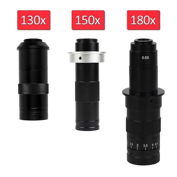 Adjustable Magnification 130x Zoom C-Mount Lens 0.7x-4.5x Magnification For USB Industrial Video Microscope Camera