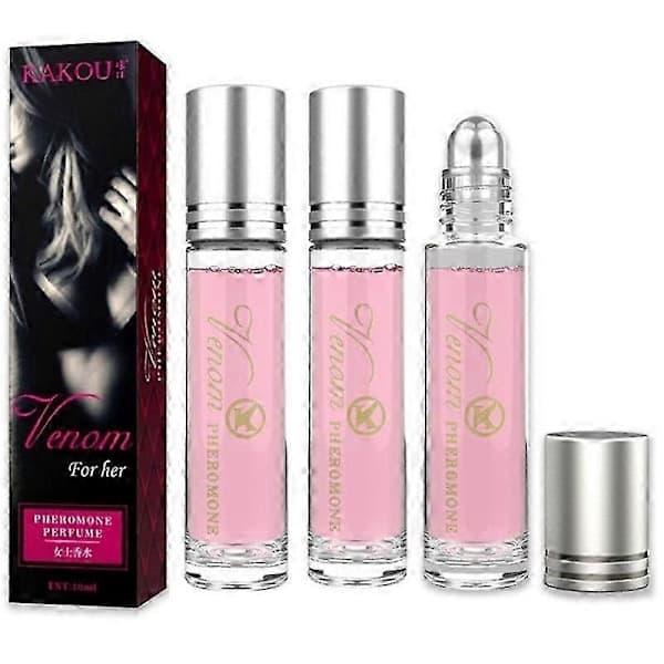 3 st Feromonparfym för kvinnor – Maviere & Venom Långvarig Attraktionsdoftolja Roll-On
