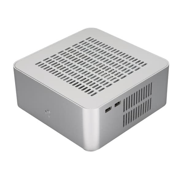 Stationær computerkasse God varmeafledning Udsøgt kompakt Mini HTPC-kasse til hjemmevideocomputer
