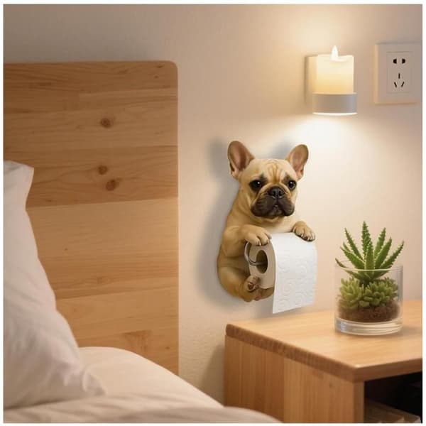 Koiran wc-paperiteline, 3D-hartsipaperipyyheteline kissoille - C