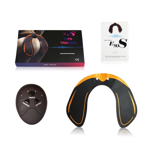 Elektronisk Muskelstimulator til Træning af Balder, Bagdel EMS sort black