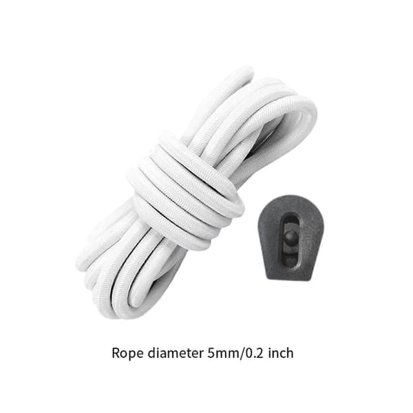 Elastisk Bungee Snøre Kajak Stræk Snøre Reb Paddle Boarding SUP Opbevaring med White