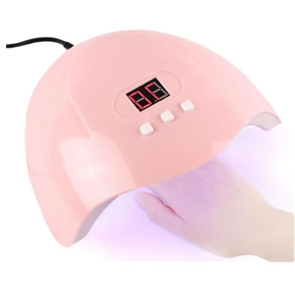 GEL LED neglelampe tørrer LCD digital skærm timer neglekunst til manicure negle (54W)