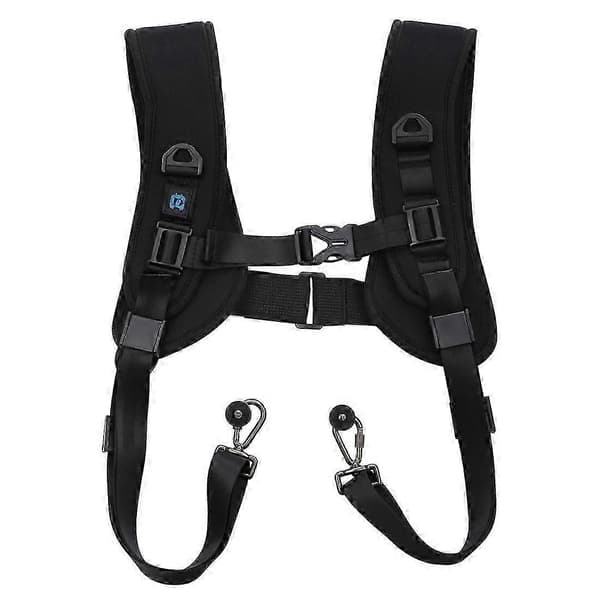 Quick Rease Dobbelt Skuldersele Blød Pude Rem Black