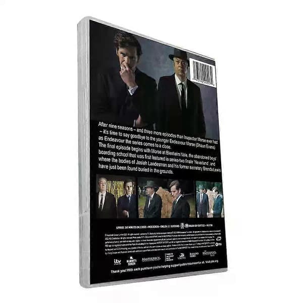 Endeavour: Den Komplette Niende Sæson DVD, 2-Disc Sæt, Britisk Mysterium Engelsk Version