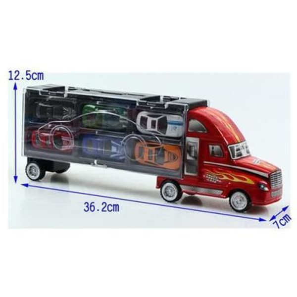 Leksaker - Transportbil - 6 bilar - Röd - 3 år - Unisex