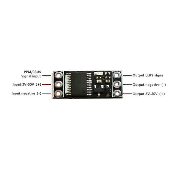 PPM/SBUS til ELRS CRSF adapterkort til AT9S WLFY senderkompatibelt modul Black
