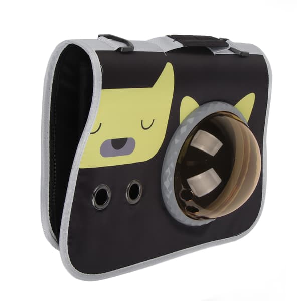 Breathable Durable Cat Carrier Portable Ergonomic Handle Cat Nest Travel Bag Shoulder Strap Black Cat