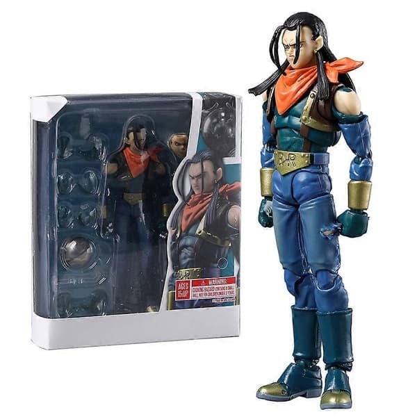 Dragonball Super Son Goku Ultra Instinct SHF Samlarfigur PVC Modell Figur Android 17 box