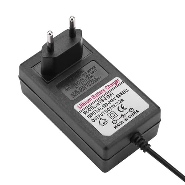 AC 100-240V DC 21V 2A Sikker Opladning Strømadapter Oplader