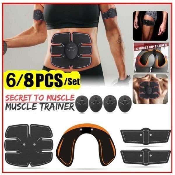 Mave- og Ballestimulator - Rn - 8 Stykker - 6 Massagetilstande - CE-certificeret - Til Voksne