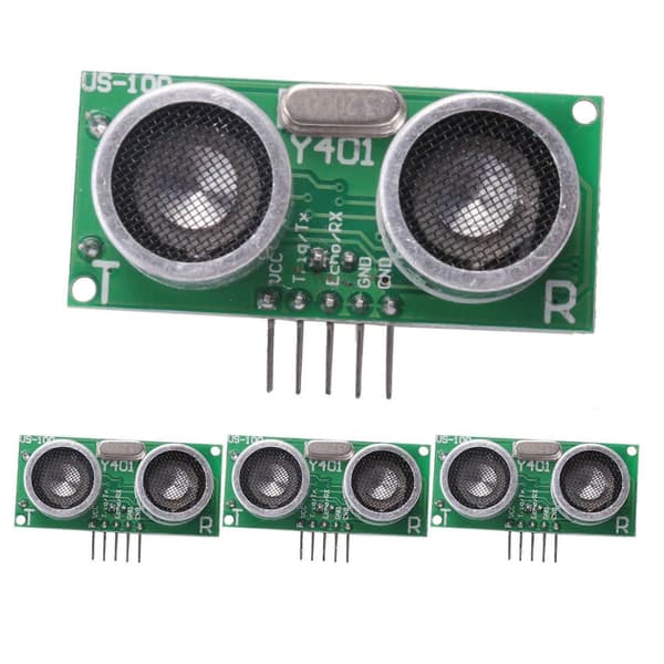 US-100 Ultralydsensor 4-pakning DC 2.4-5V Temperaturkompensasjon Avstandsområde