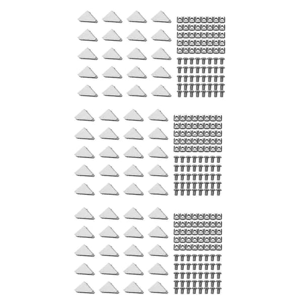 60 Pcs Corner Angle, 120 Pcs M5 X 10mm T-Slot Nut, 120 Pcs M5x10mm Hex Socket Screw