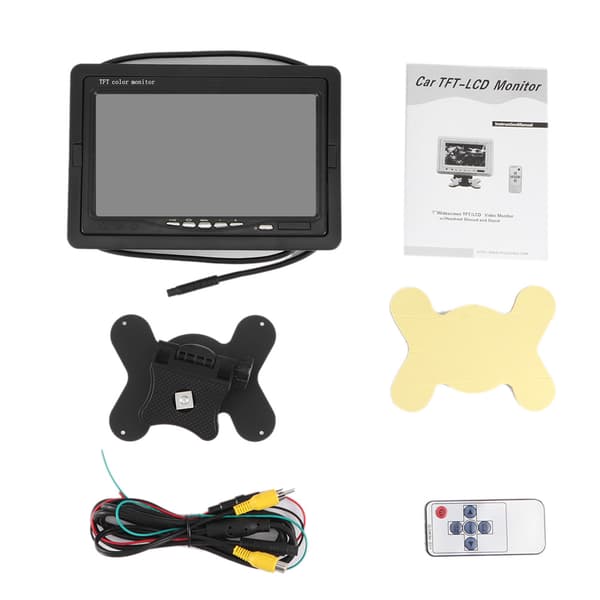 7-tommers bilmonitor HD-ryggskjerm 12-24V biltilbehør