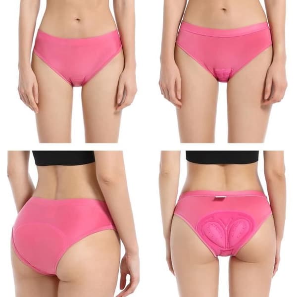 Cykelshorts til kvinder - 3D Gelpolstring - Pink - Åndbare og hurtigtørrende
