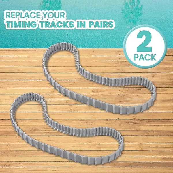 Pakke med 2 Maytronics Dolphin Pool Cleaner Udskiftningsskinner 9983152-R2 Grå