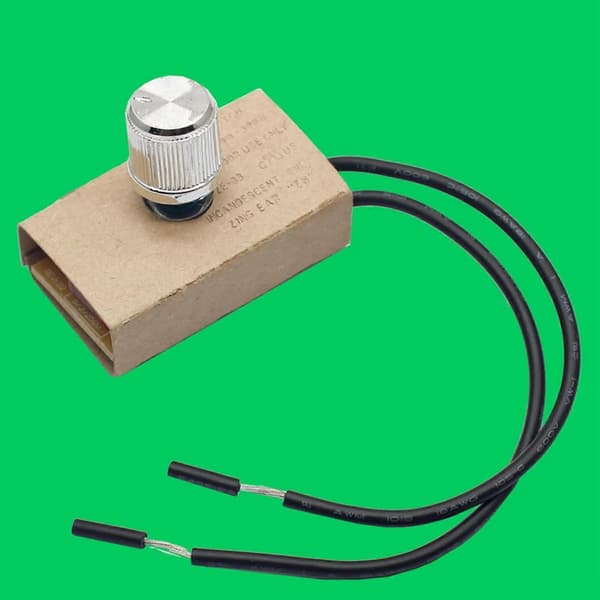 Lampe Dimmerbryter 120V/240VAC 300W LED Trinnløs Dimming Av/På Bryter Erstatning Hastighetskontroller