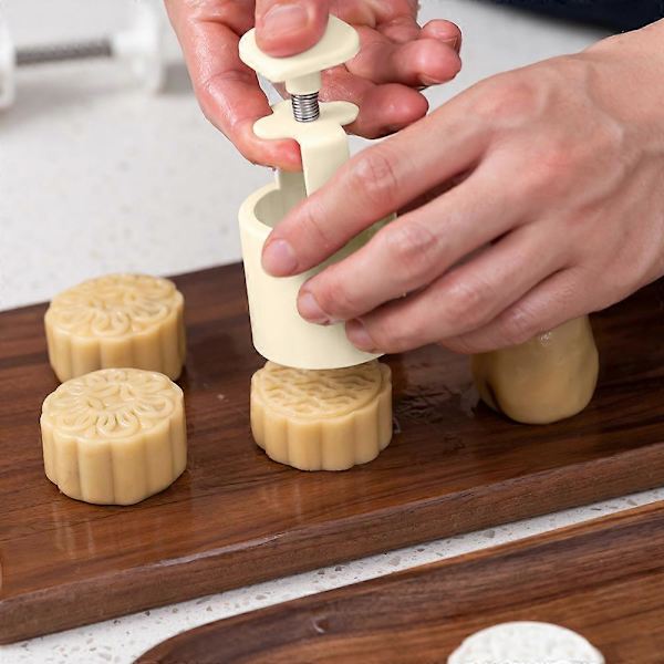 DIY Månekageform Sæt | 10 Stempler til Månekagedekoration