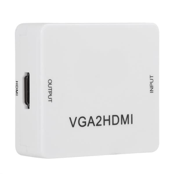Cuque Mini VGA til HDMI-konverterkabeladapter 1080P VGA2HDMI til bærbar DVD til
