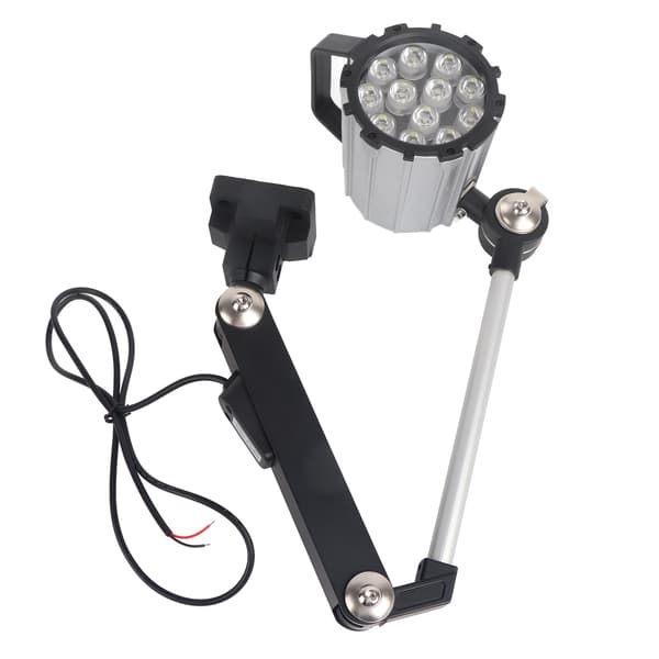 LED Waterproof Machine Work Light Foldable Adjustable Long Arm for Lathe CNC 12W 24V