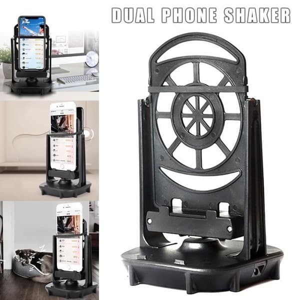 Mobiltelefonvaggare, för två telefoner, automatisk Shake Step vinnande Swing Device