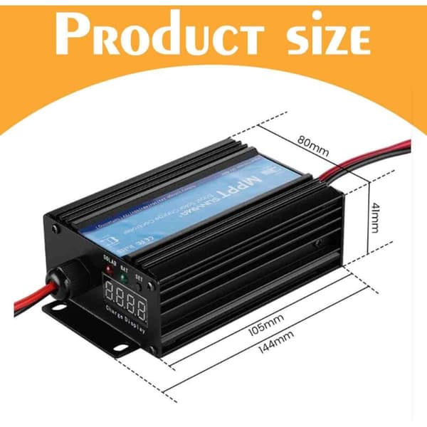 Boost 600W Solar Charge Controller, Step-Down Converter for 48V/60V/72V Battery Charger. Length: 24 cm / Width: 10 cm / Height: 5 cm