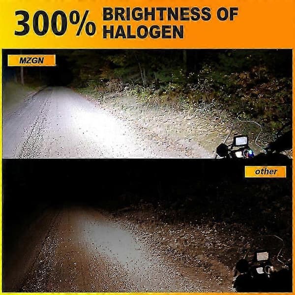 [KK] R2 P45T LED Headlight Bulb Compatible with Motorcycles, 12V, High/Low Beam 2Pcs P45T